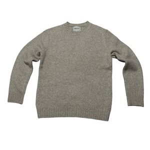 INDUSTRY Men's Acrylic Blend Crewneck Knit Sweater Beige Size Small 21 x 27